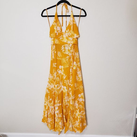 Free People Yellow Floral Maxi Dress - Picture 9 of 12
